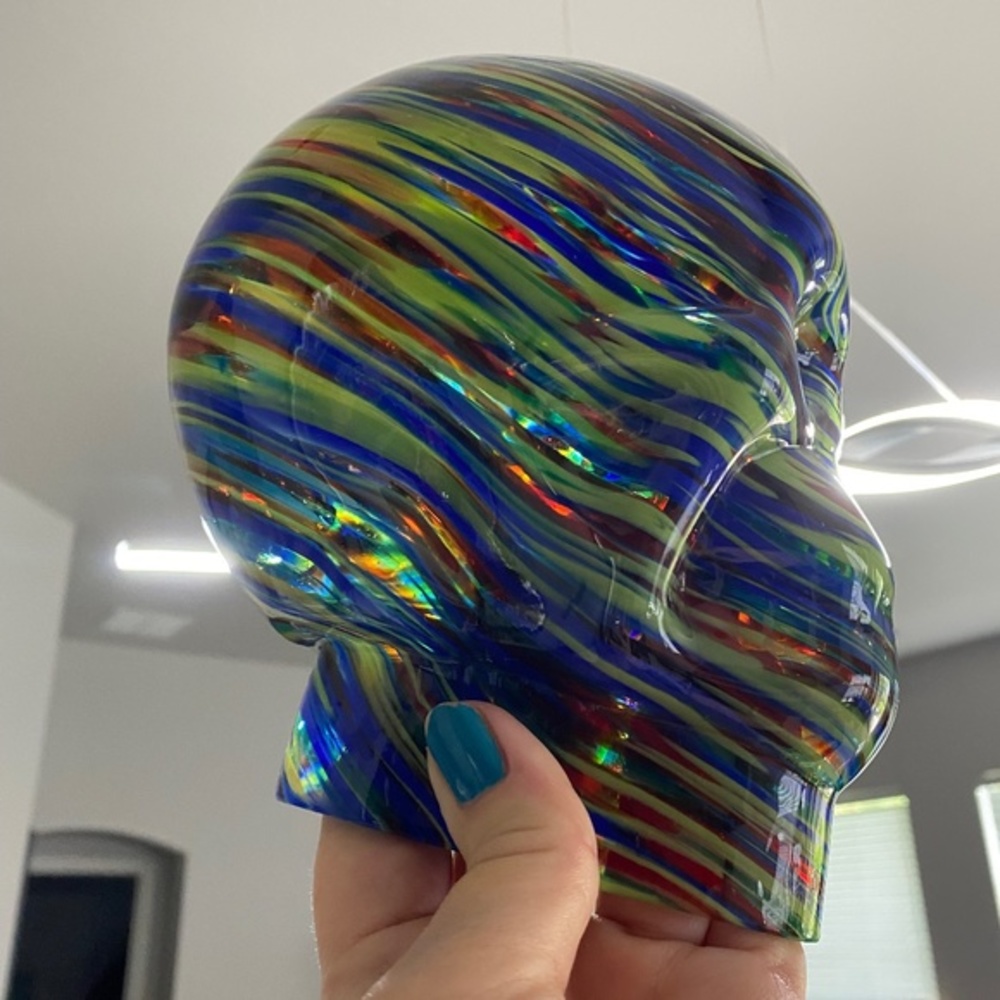 Blown Glass Skull